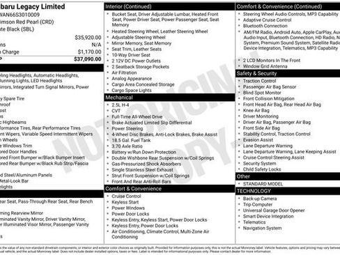 Used 2025 Subaru Legacy Limited image 3