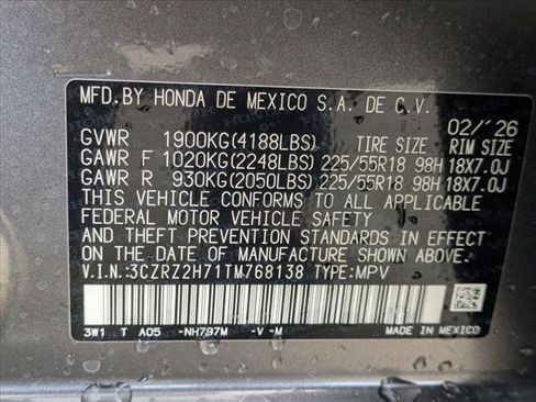 New 2026 Honda HR-V EX-L image 17