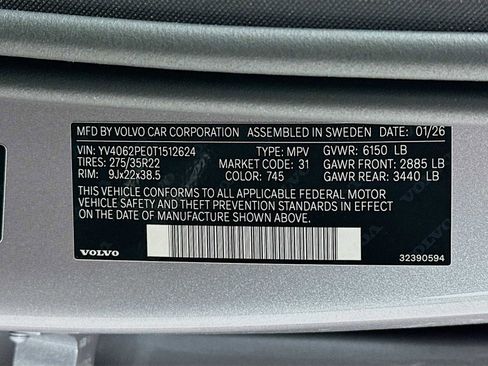 New 2026 Volvo XC90 B6 Plus w/ Protection Package AWD/4WD image 31