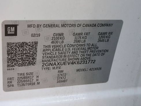 Used 2019 Chevrolet Equinox LT AWD/4WD image 39