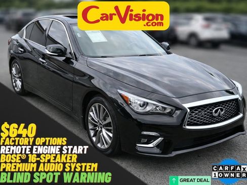 Used 2022 INFINITI Q50 Luxe w/ Cargo Package RWD image 1