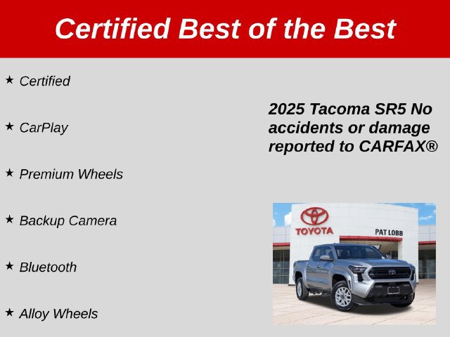 Certified 2025 Toyota Tacoma SR5 RWD image 38