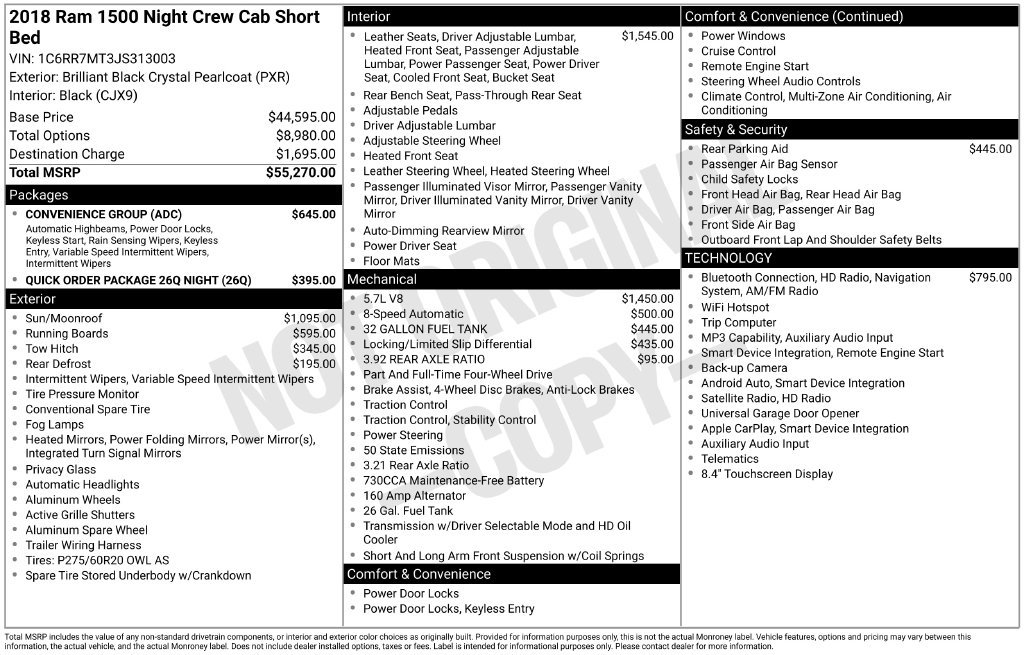 Used 2018 RAM 1500 Sport w/ Convenience Group AWD/4WD image 3