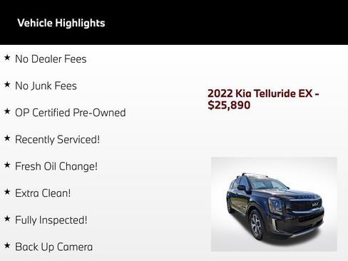 Used 2022 Kia Telluride EX FWD image 64