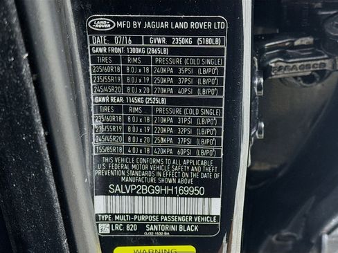 Used 2017 Land Rover Range Rover Evoque SE Premium image 40