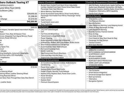 Used 2020 Subaru Outback Touring XT image 38