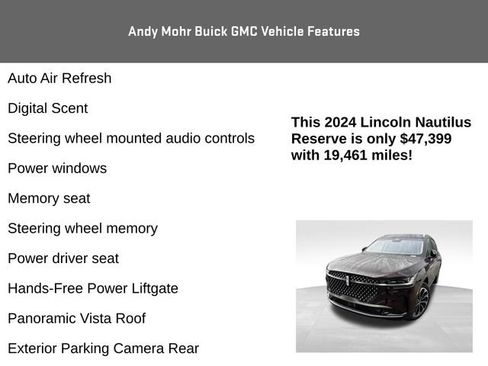 Used 2024 Lincoln Nautilus Reserve w/ Equipment Group 202A AWD/4WD image 11