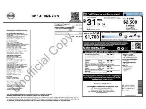 Used 2015 Nissan Altima 2.5 S image 38