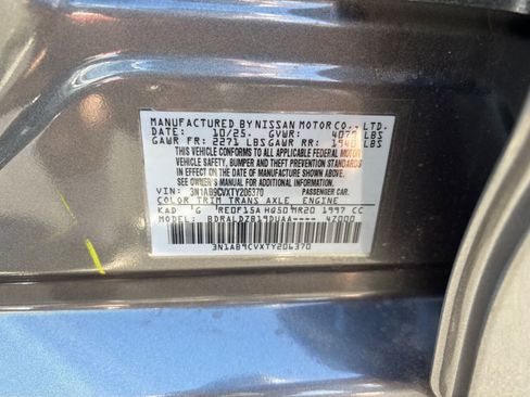 New 2026 Nissan Sentra SV w/ Floor Mat Package FWD image 29