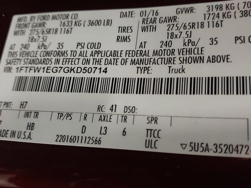 Used 2016 Ford F150 Lariat w/ Equipment Group 502A Luxury image 34