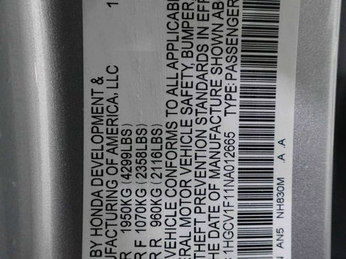 Certified 2022 Honda Accord LX image 29