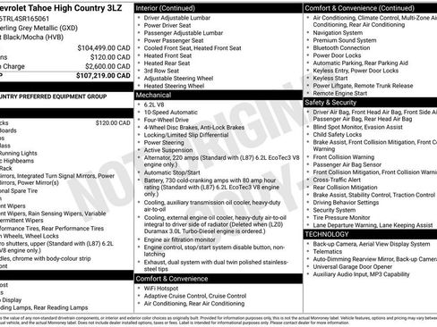 Used 2025 Chevrolet Tahoe High Country image 3