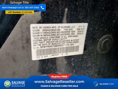Used 2016 Honda Pilot Elite image 17