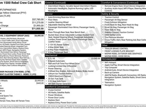 Used 2023 RAM 1500 Rebel w/ Rebel Level 2 Equipment Group image 27