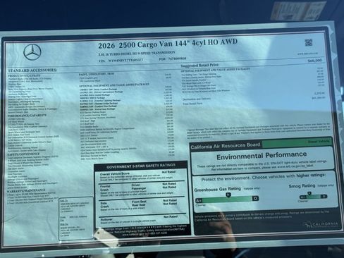 New 2026 Mercedes-Benz Sprinter 2500 image 12