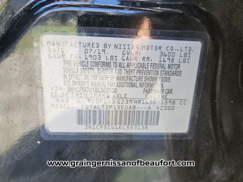 Used 2019 Nissan Kicks SR w/ Exterior Electronics Package FWD image 7