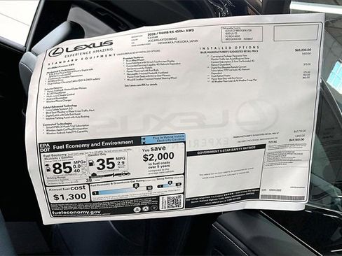 New 2026 Lexus RX 450h AWD image 14