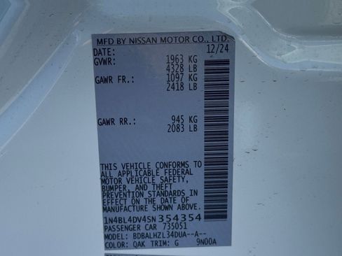 Used 2025 Nissan Altima 2.5 SV FWD image 29
