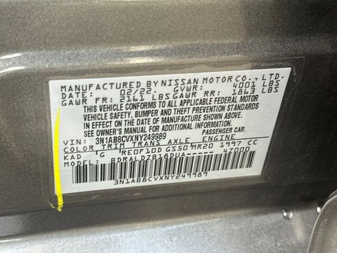 Used 2022 Nissan Sentra SV w/ Electronics Package image 32