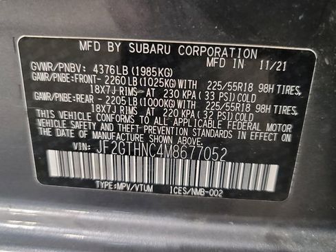 Used 2021 Subaru Crosstrek 2.5i Limited w/ Moonroof Package 2 image 32