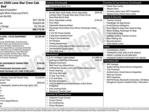 New 2026 RAM 2500 Lone Star AWD/4WD image 25