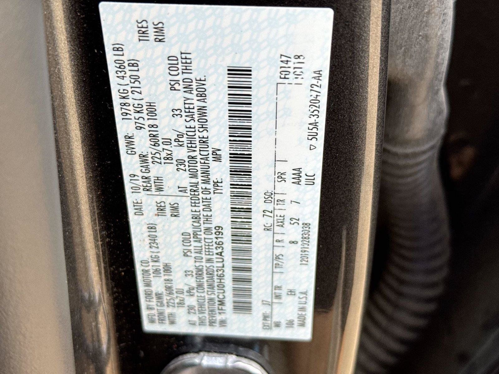 Used 2020 Ford Escape SEL FWD image 26