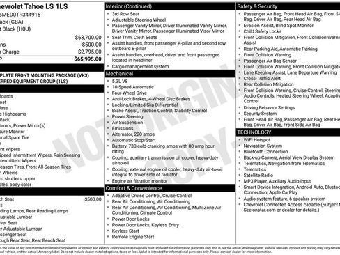 Used 2026 Chevrolet Tahoe LS AWD/4WD image 28