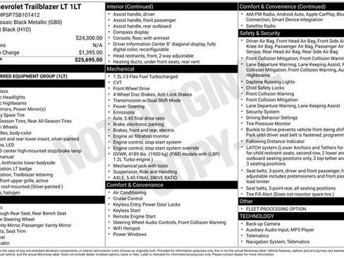 Used 2025 Chevrolet TrailBlazer LT FWD image 2