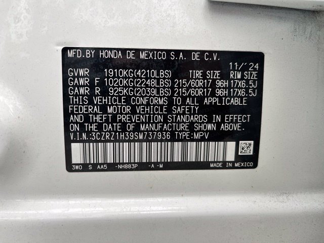 Used 2025 Honda HR-V LX image 11