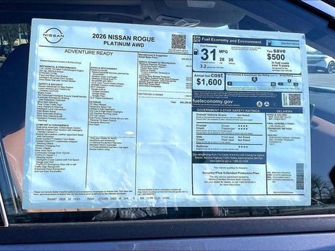 New 2026 Nissan Rogue Platinum w/ Platinum Premium Package AWD/4WD image 12
