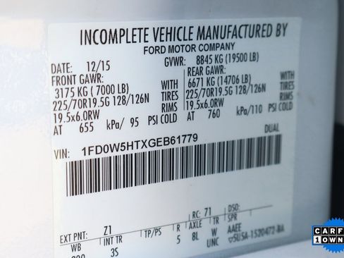 Used 2016 Ford F550 4x4 Crew Cab Super Duty image 46