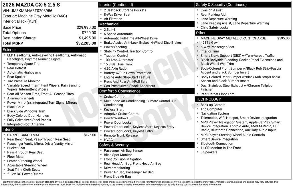 New 2026 MAZDA CX-5 AWD 2.5 S image 3