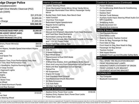 Used 2016 Dodge Charger Police w/ Patrol Package Base Prep RWD image 6