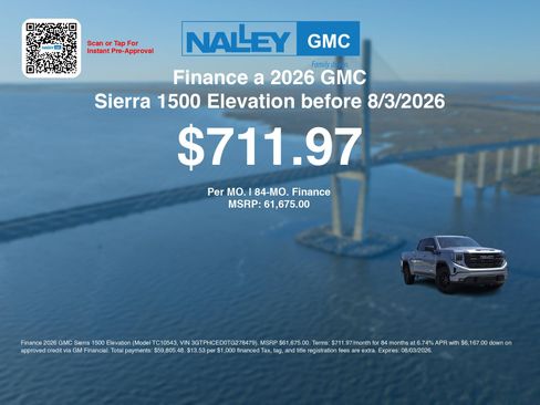 New 2026 GMC Sierra 1500 Elevation w/ Preferred Package RWD image 7