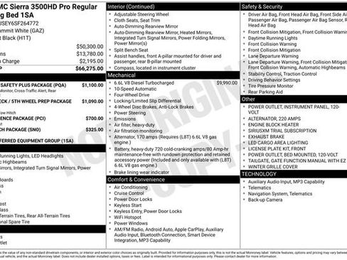 New 2025 GMC Sierra 3500 Pro w/ 1SA Pro Safety Plus Package image 1