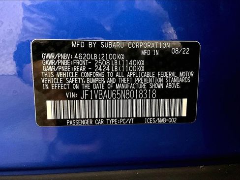 Used 2022 Subaru WRX GT image 19