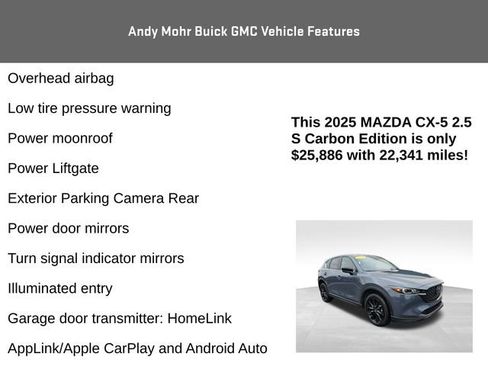 Used 2025 MAZDA CX-5 Carbon Edition image 12