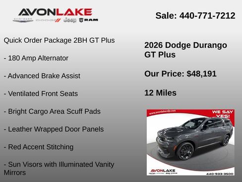 New 2026 Dodge Durango GT image 6