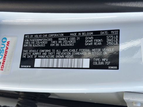 Certified 2023 Volvo C40 P8 Recharge Ultimate AWD/4WD image 24