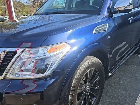 Certified 2020 Nissan Armada Platinum w/ Captain's Chairs Package image 1