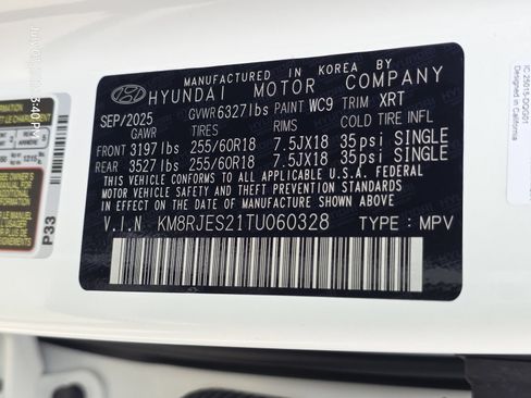Certified 2026 Hyundai Palisade XRT Pro AWD/4WD image 33
