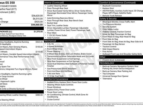 Used 2014 Lexus ES 350 350 w/ Luxury Package image 41