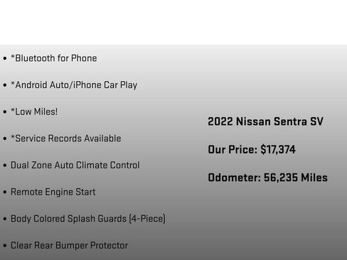 Used 2022 Nissan Sentra SV w/ All-Weather Package FWD image 12