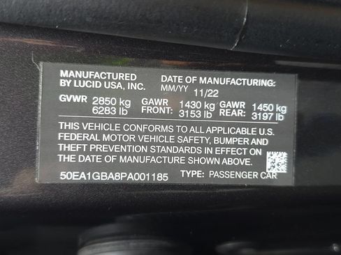 Used 2023 Lucid Air Grand Touring AWD/4WD image 59