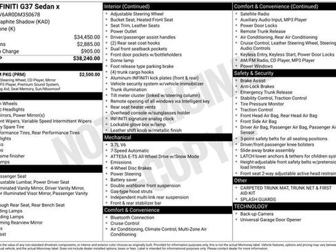 Used 2013 INFINITI G37 x w/ Premium Pkg image 38