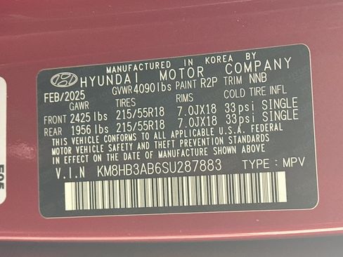 Used 2025 Hyundai Kona SEL FWD image 12
