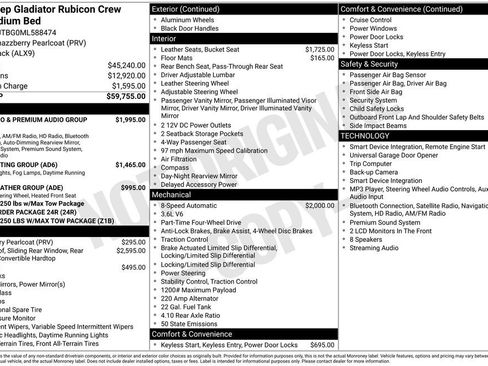 Used 2021 Jeep Gladiator Rubicon AWD/4WD image 6