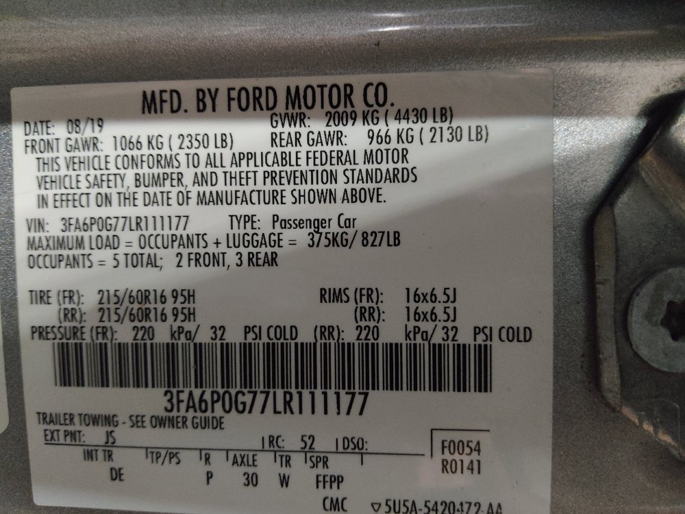 Used 2020 Ford Fusion S FWD image 33