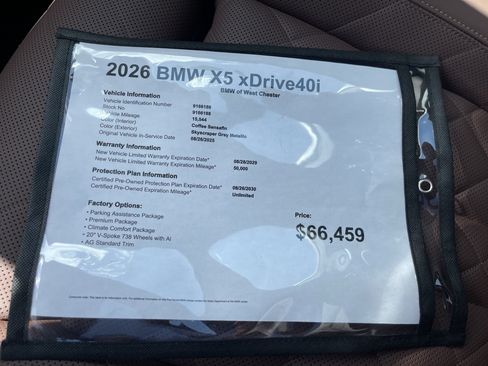 Certified 2026 BMW X5 xDrive40i AWD/4WD image 19