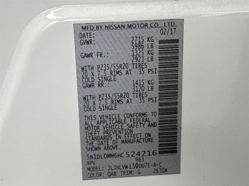 Used 2017 INFINITI QX60 Luxe w/ Deluxe Technology Package image 52